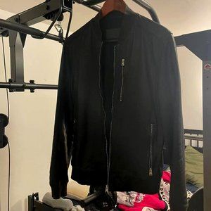 ALLSAINTS LEATHER BOMBER
